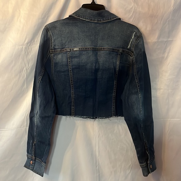 COPY - Lane Bryant Distressed Denim Jacket 18 - Picture 3 of 6
